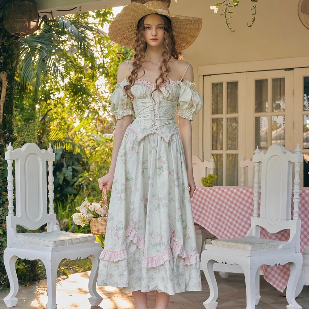 Lacemade Fleur Poetry Corset Dress - Picture 3 of 6